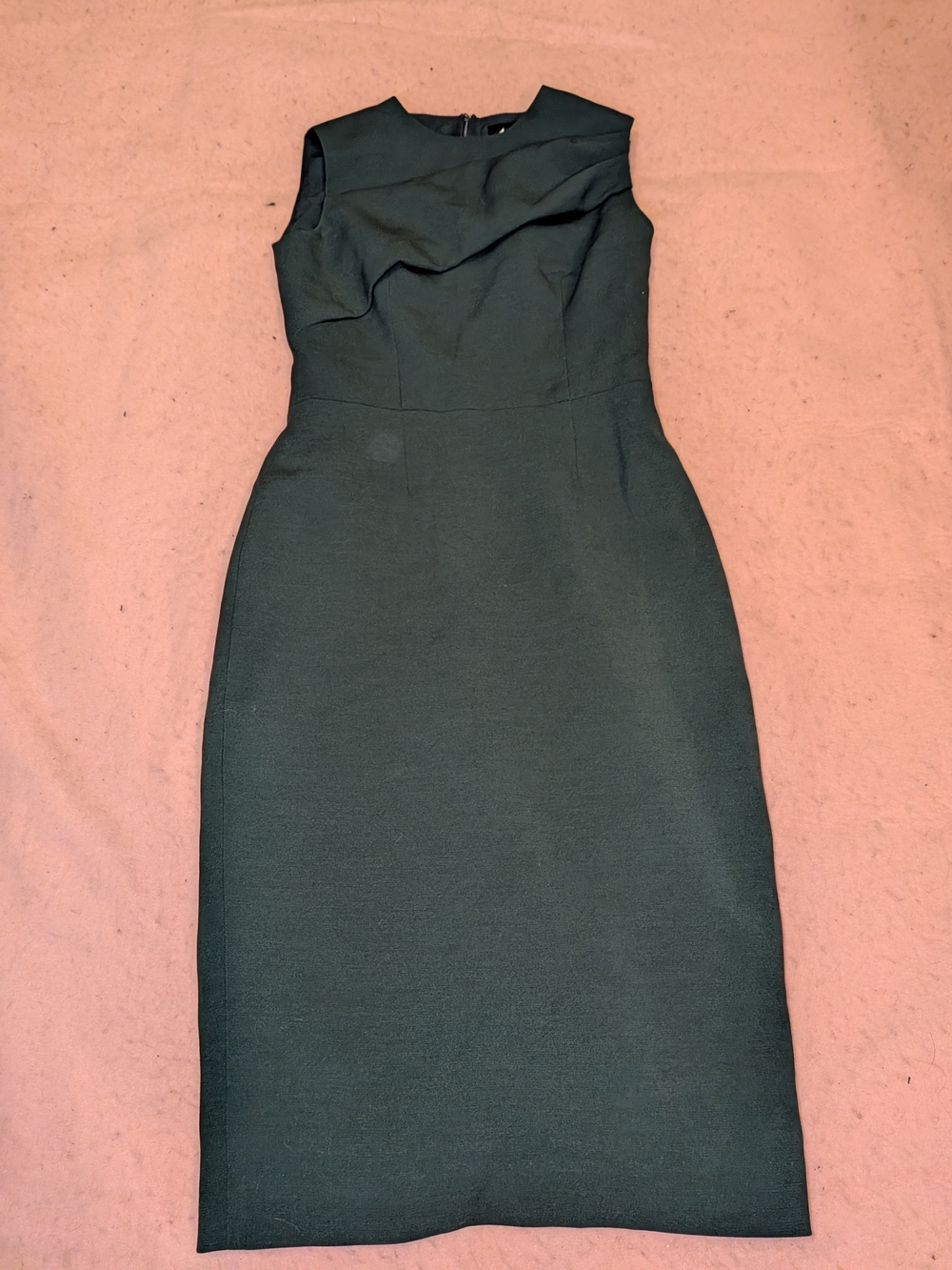 Sandra Angelozzi Sleeveless Midi Dress in Olive Green